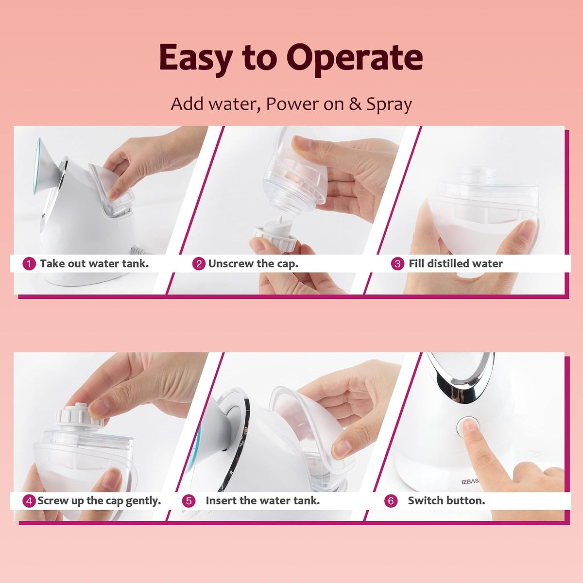 Hot Mist Facial Steamer for Home Spa Use