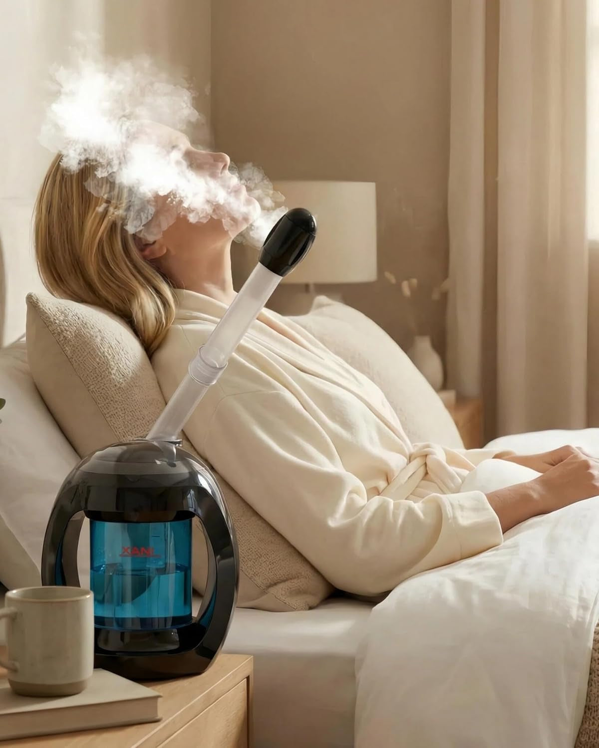 Professional Nano Ionic Facial Steamer – Warm Mist Spa Face Steamer