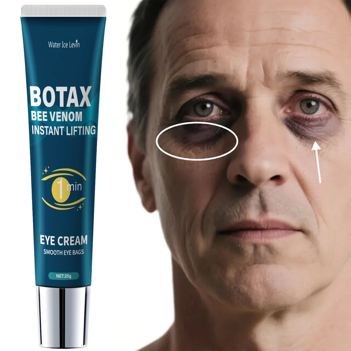 Eye Tightening Gel with Caffeine Retinol Hyaluronic Acid