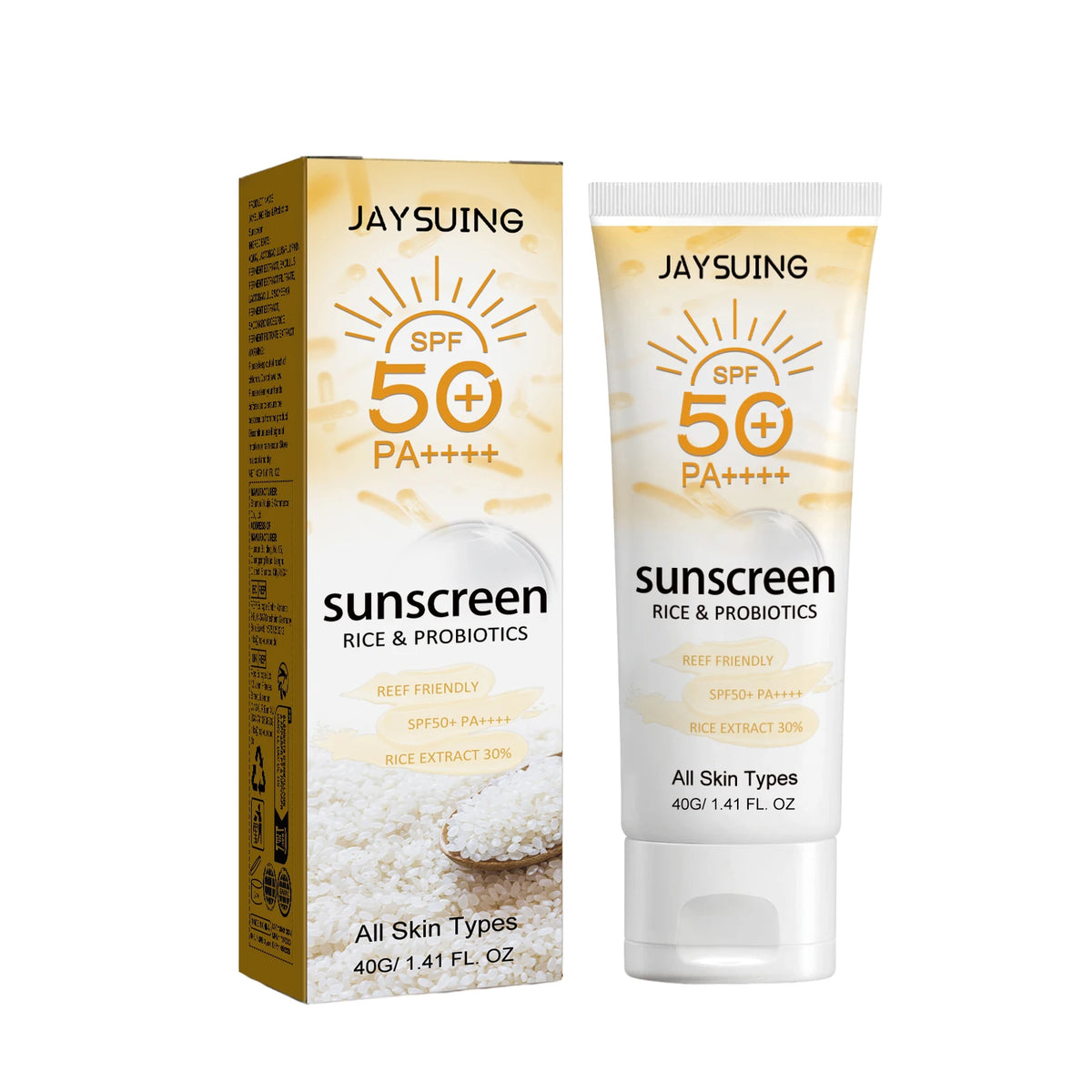 Probiotic Organic Rice Sunscreen Prevent Tanning Reduce Risk