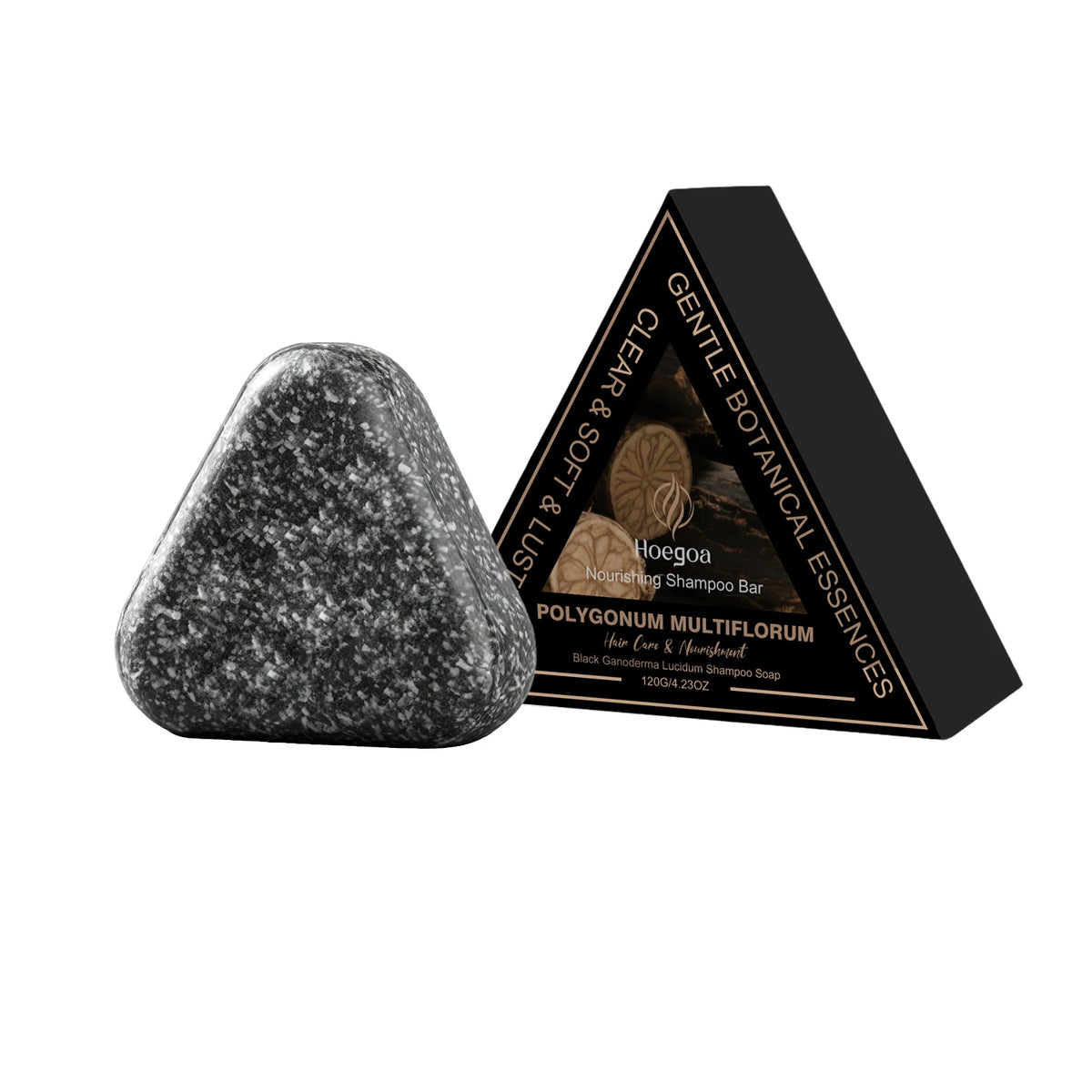 Polygonum Multiflorum Triangular Shampoo Bar with Multiple Herbal