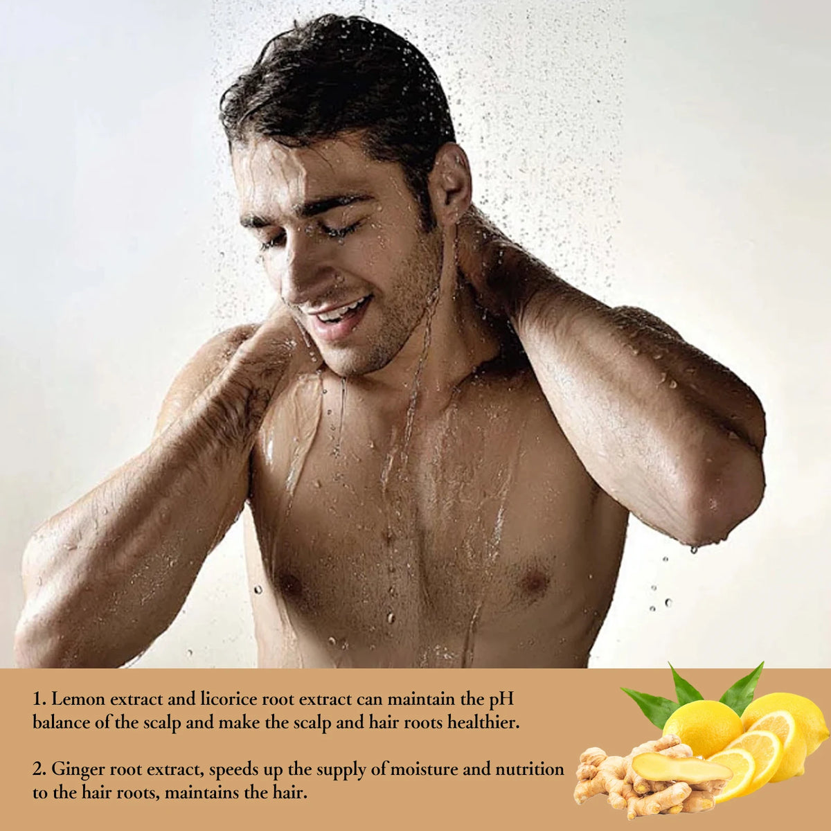 Volumizing Scalp Care Shampoo Deep Cleansing Ginger Extract