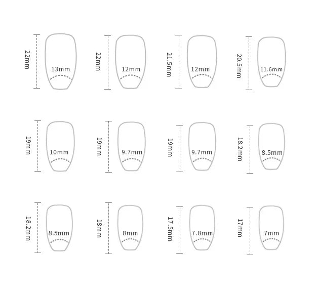 French Tip Press-On Nails (24pcs Set)