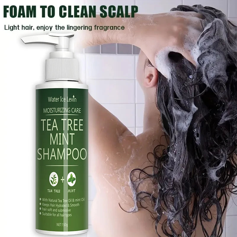 Tea Tree Mint Shampoo Natural Essence Revitalizes Hair