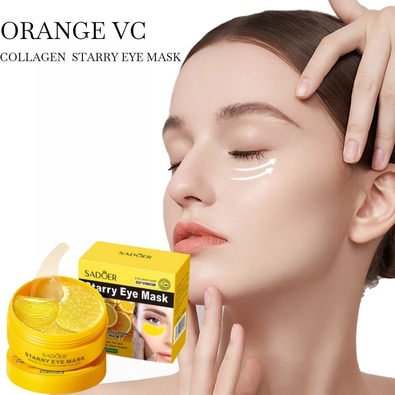 Orange Vitamin C Collagen Starry Sky Eye Mask 60 Pieces
