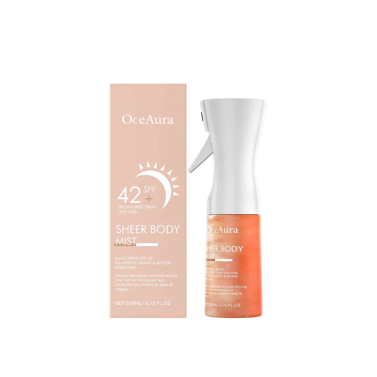 OceAura Sunscreen Spray with SPF42 Anti UV Protection