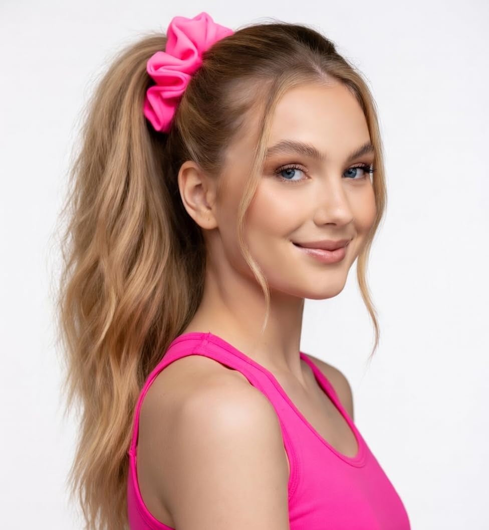 Neon Scrunchies – Elastic Hair Ties in Bright Assorted Colors