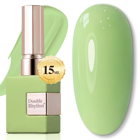 Sheer Green Gel Nail Polish – Soak-Off UV/LED Gel Color, 15 ml