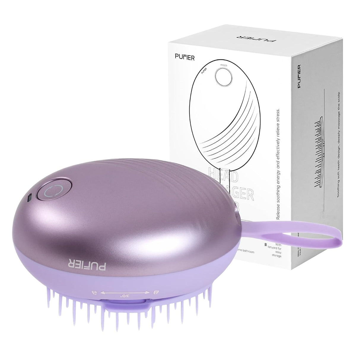 Rechargeable Electric Scalp Massager – Portable Handheld Head Massage Tool