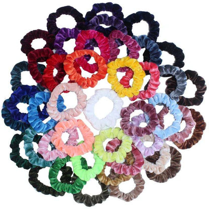 Velvet Hair Scrunchies Set