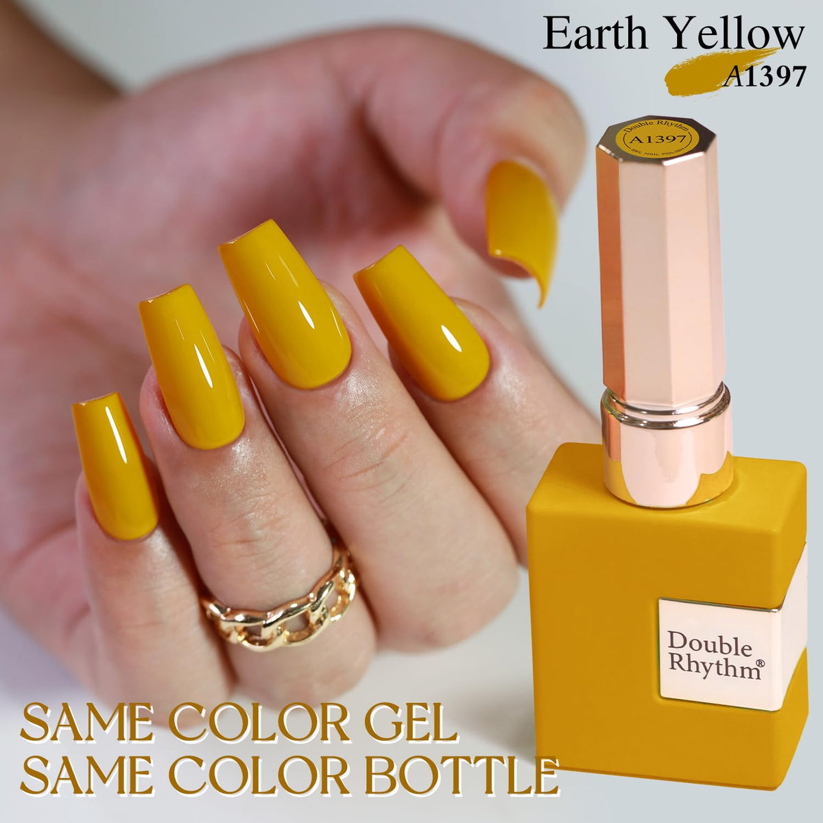 Sheer Yellow Gel Nail Polish – Soak-Off UV/LED Gel Color, 15 ml