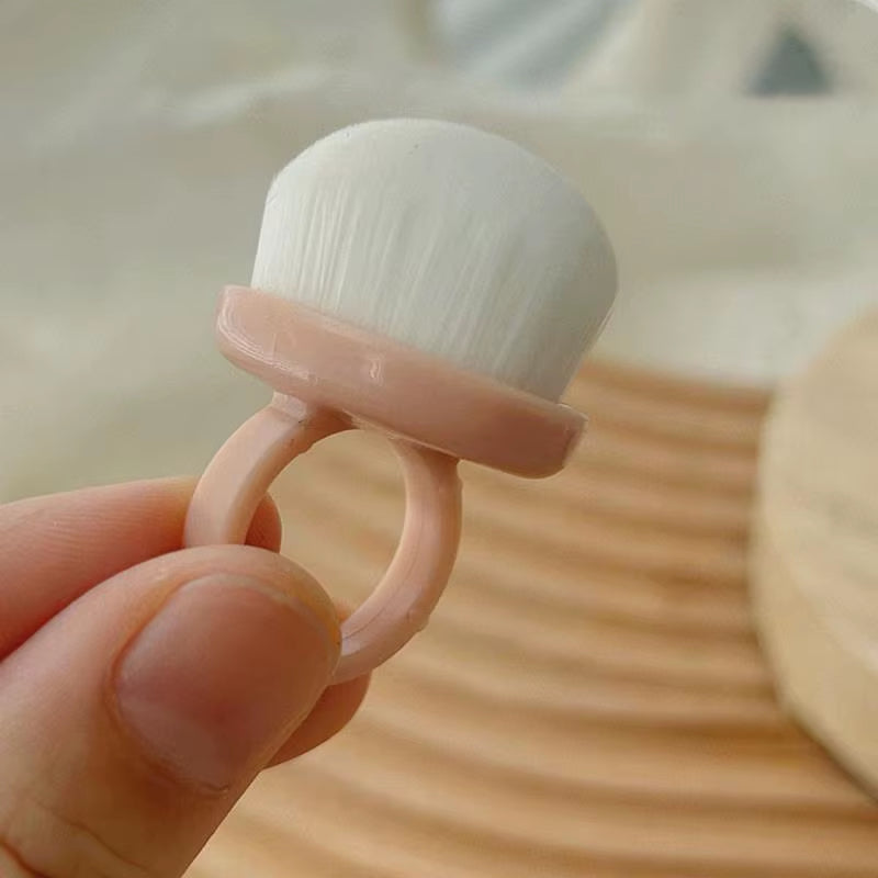 Rose Flower Nail Dust Brush – Ultra-Soft Nylon Manicure Cleaning Brush