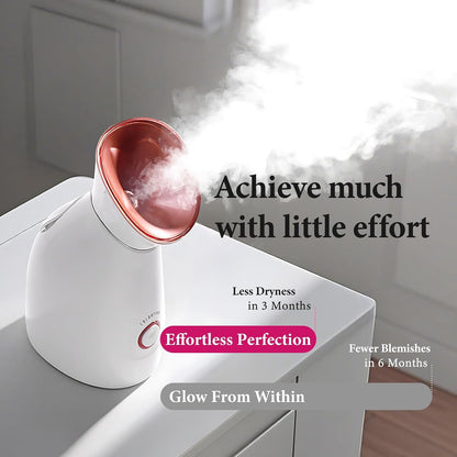 Nano Ionic Facial Steamer – Warm Mist Home Spa Face Steamer