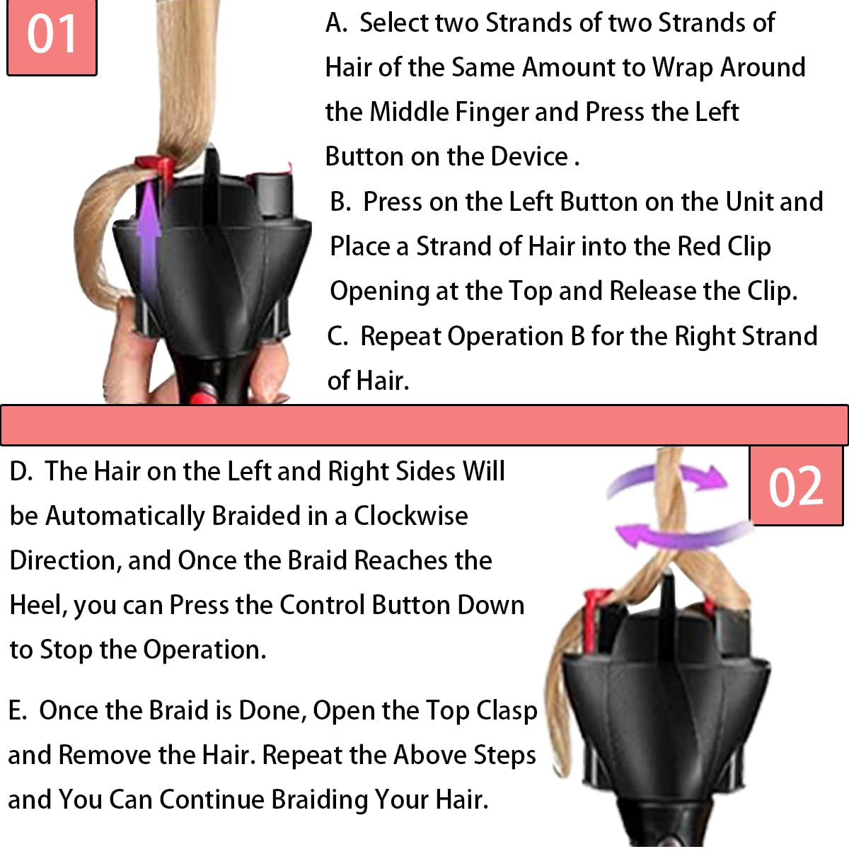 Automatic Hair Braider – Electric Hair Twist Braiding Tool for Women and Girls