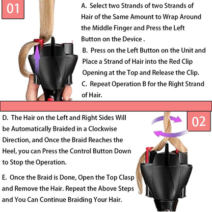 Automatic Hair Braider – Electric Hair Twist Braiding Tool for Women and Girls