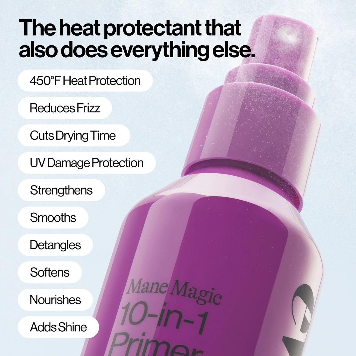 10-in-1 Primer Heat Protectant Spray – Multi-Benefit Leave-In Hair Primer