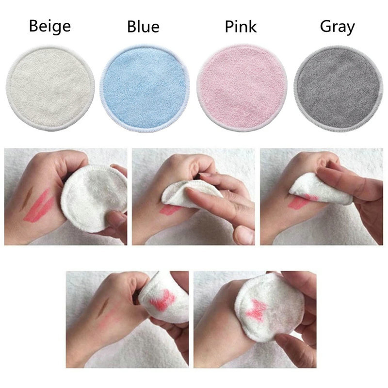 Reusable Cotton Makeup Remover Pads – 12 Pack, Washable, with Mesh Bag