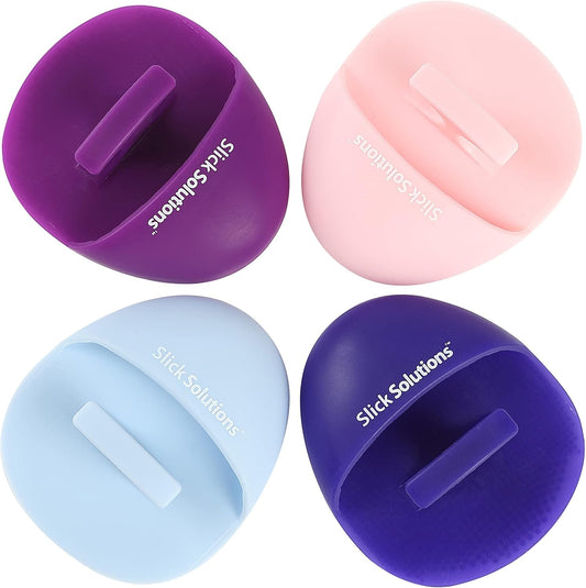 Silicone Facial Cleansing Brush – 4 Pack, Soft Manual Face Scrubber Pads