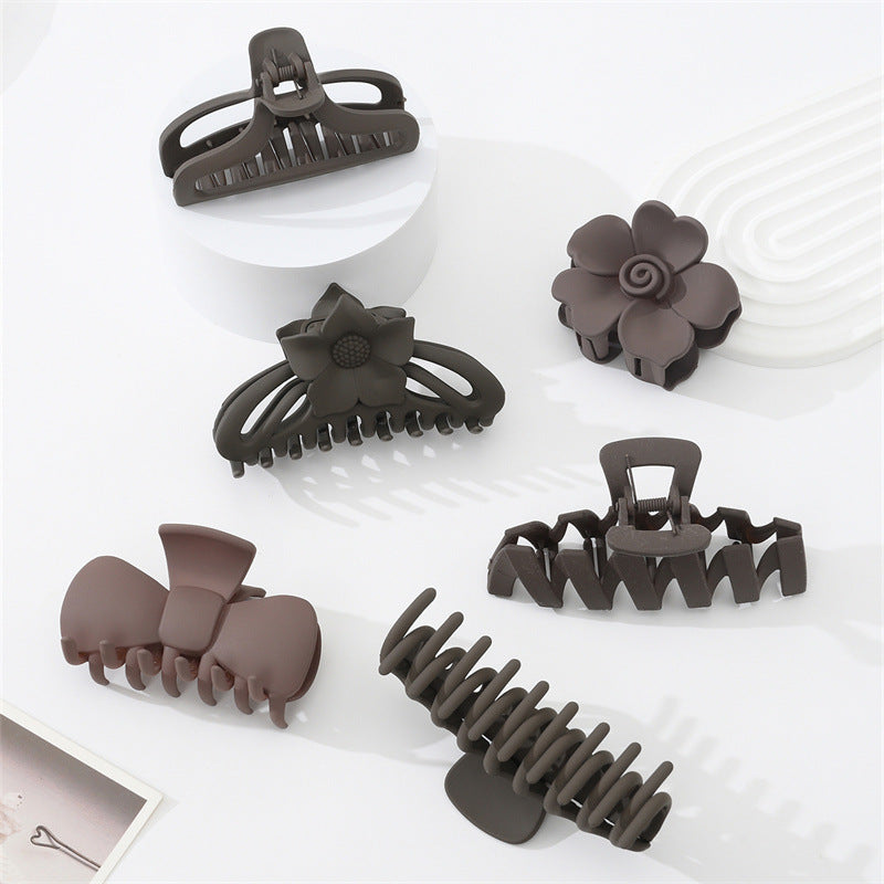 Dark Coffee Hair Jaw Clip