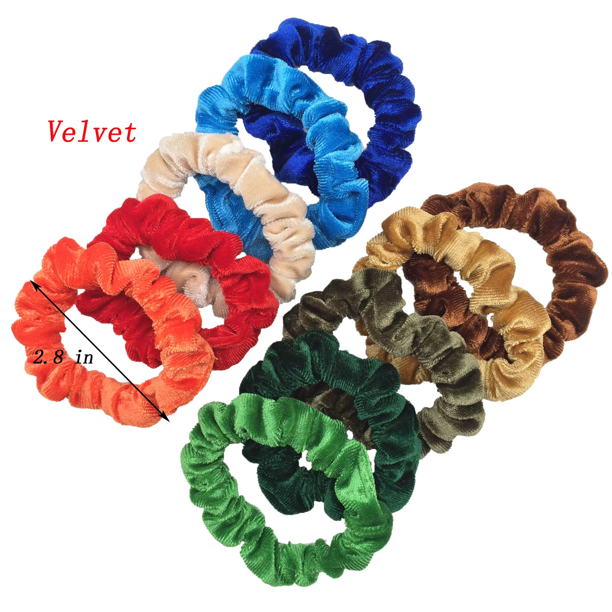 Velvet Hair Scrunchies Set