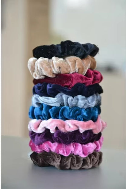 Velvet Hair Scrunchies Set