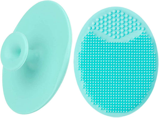 Silicone Face Scrubbers – 2 Pack, Soft Handheld Facial Cleansing Brushes