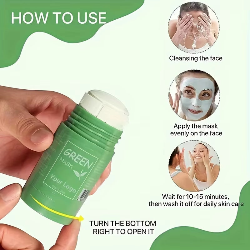 Green Tea Clay Mask Stick – Purifying Face Mud Mask