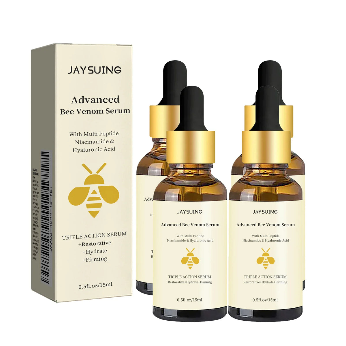 Bee Venom Serum Tighten Lightens Fine Lines Repair Dullness Moisturizing Firming Facial Skin Essence Brightening Skin