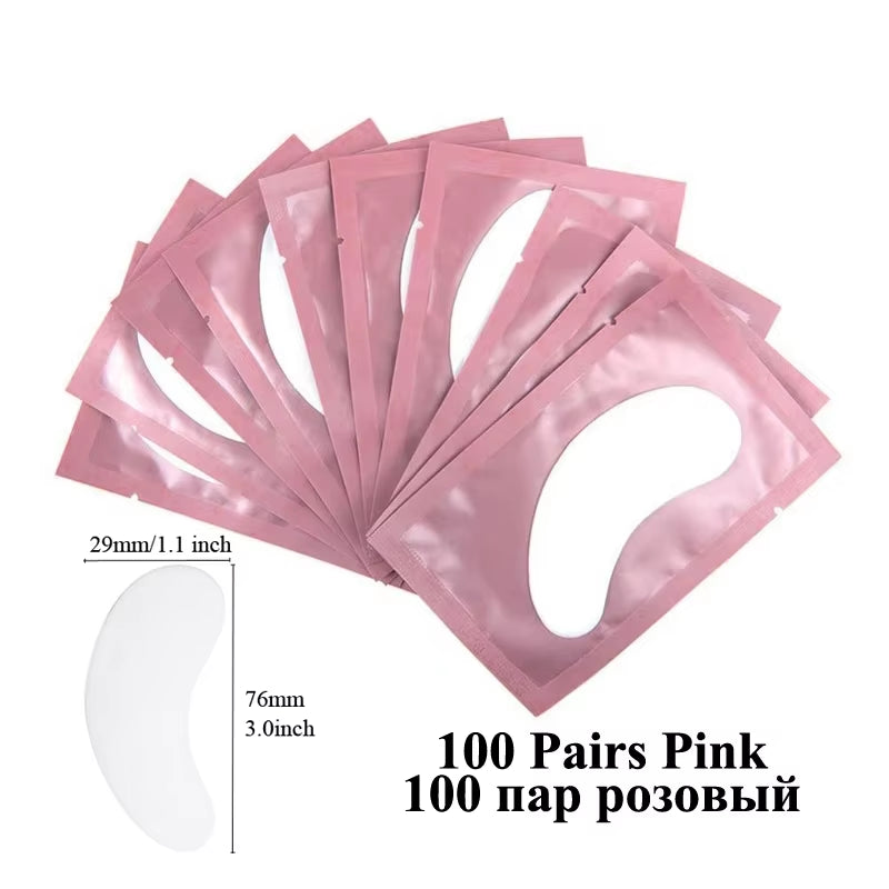 Hydrogel Under Eye Gel Pads – 50 Pairs, Lint-Free Eye Patches