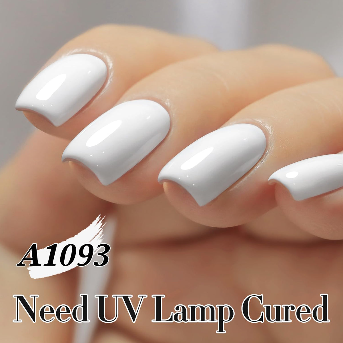 Sheer White Gel Nail Polish – Soak-Off UV/LED Gel Color, 15 ml