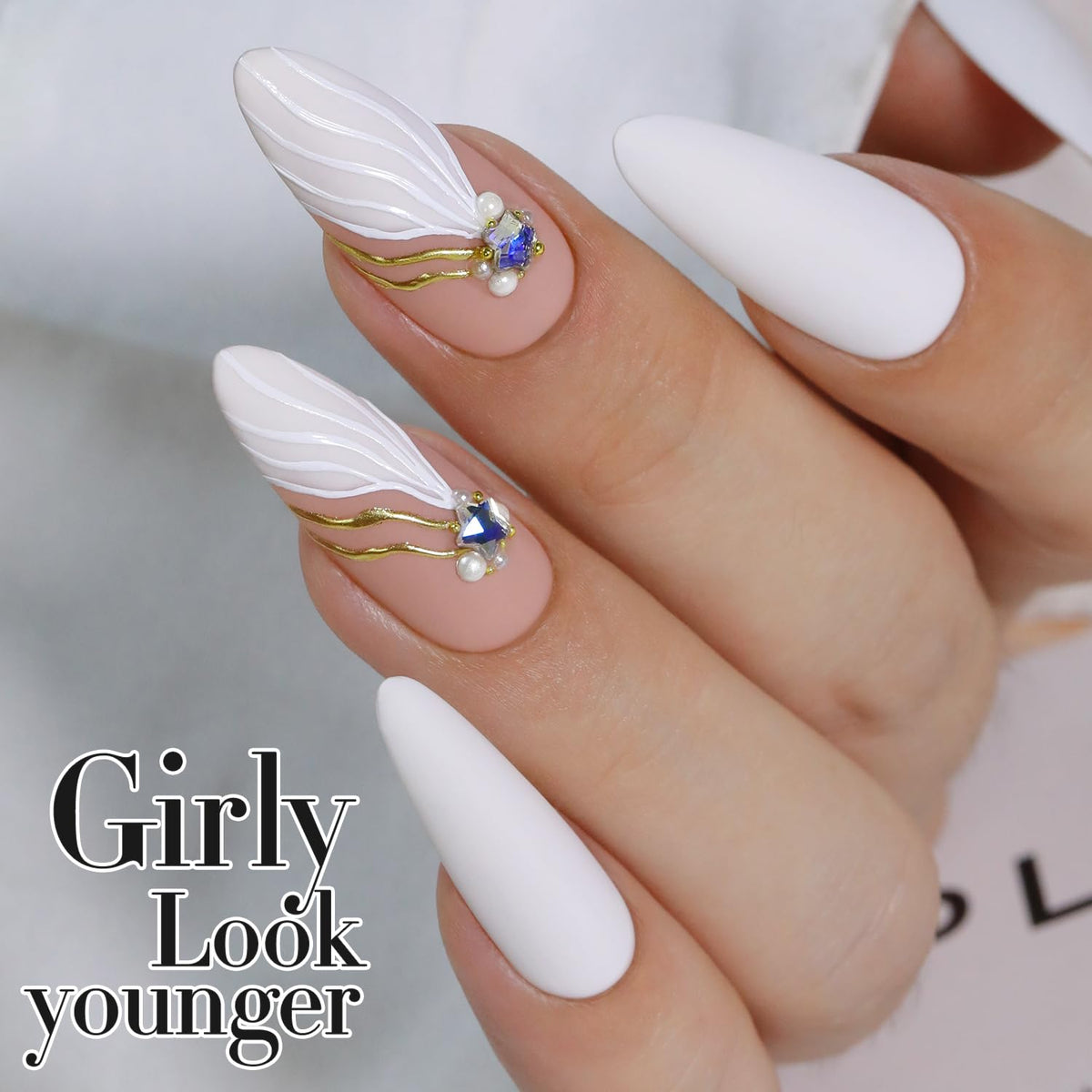 Sheer White Gel Nail Polish – Soak-Off UV/LED Gel Color, 15 ml