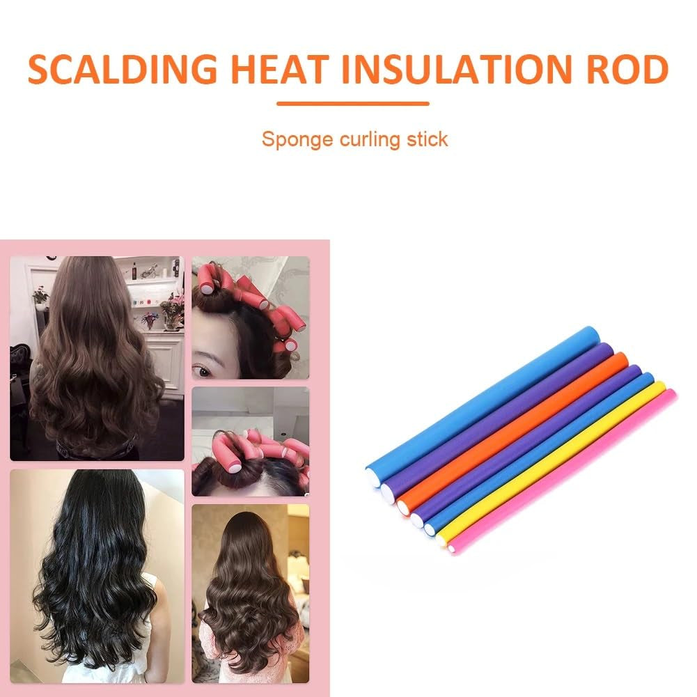 Heatless Flexible Foam Hair Curlers – 42 Pack Twist Curling Rods