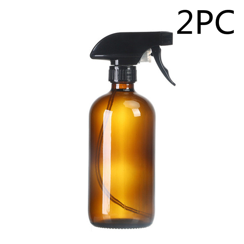Empty Amber Glass Spray Bottle – Refillable Fine Mist for Toner