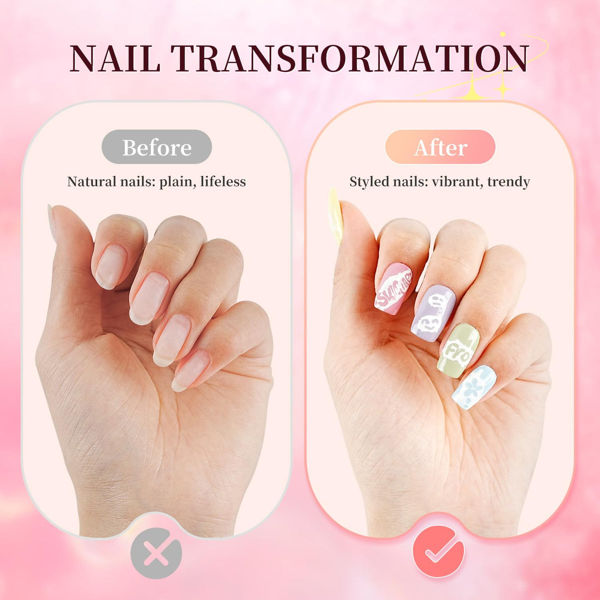 Poke Gel Nail Polish Set 8 Colors with Base Coat and Top Coat