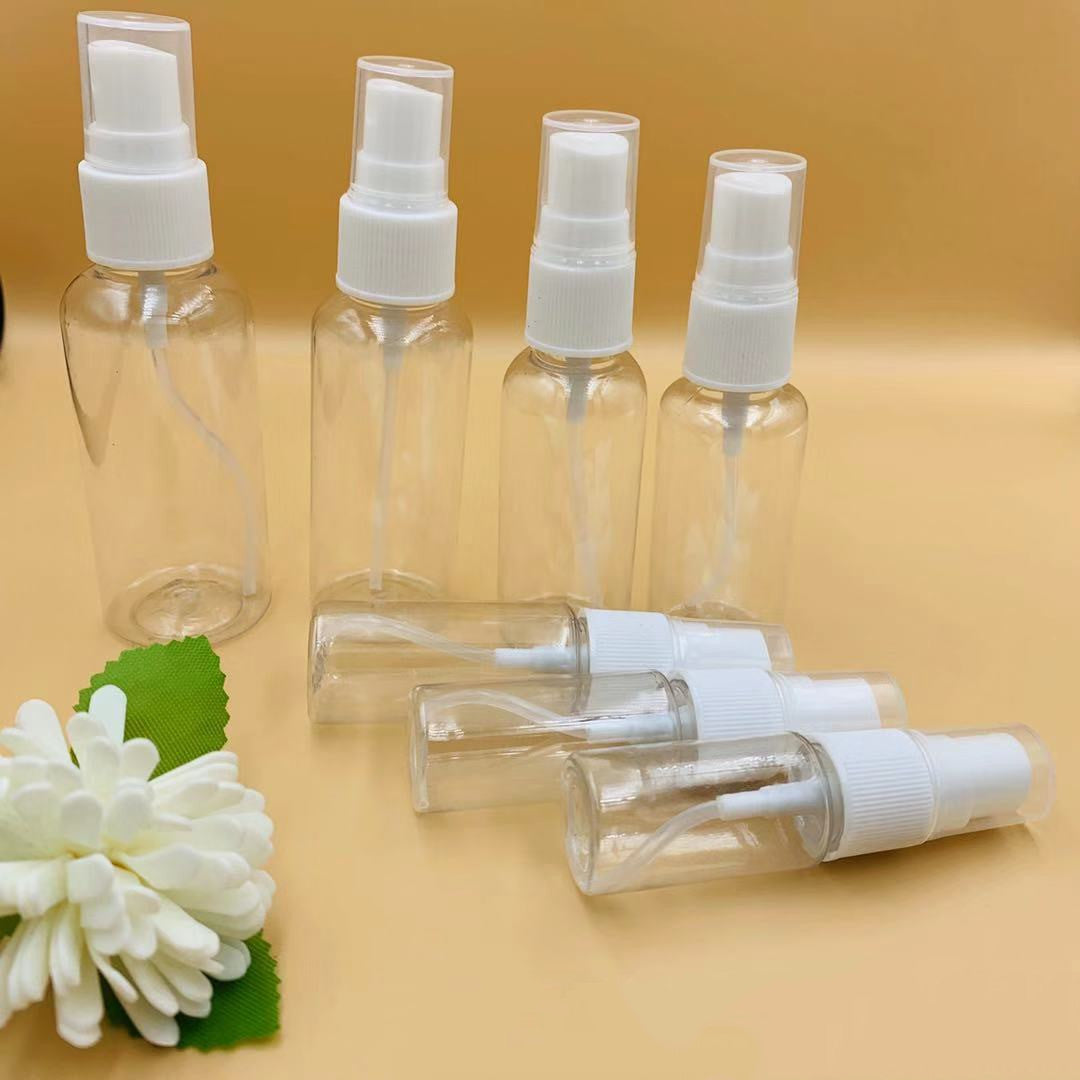 Empty Fine Mist Spray Bottle – Clear Plastic, Refillable for Toner