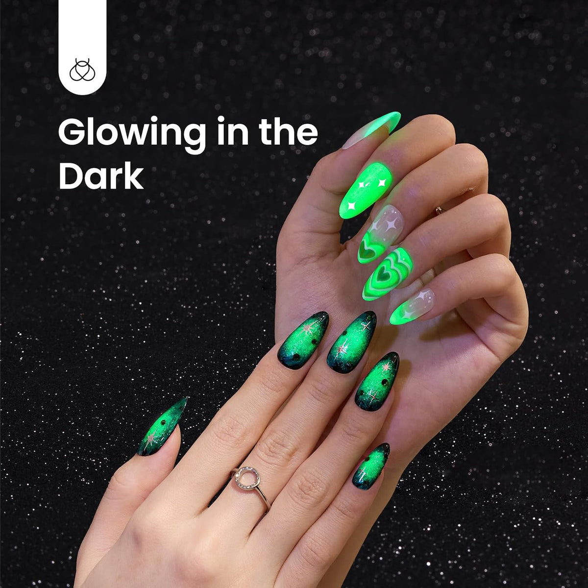 Glow in the Dark Green Gel Nail Polish