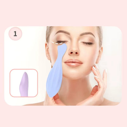 Silicone Facial Massage Tool – Handheld Face Lifting Roller Stick, Lilac
