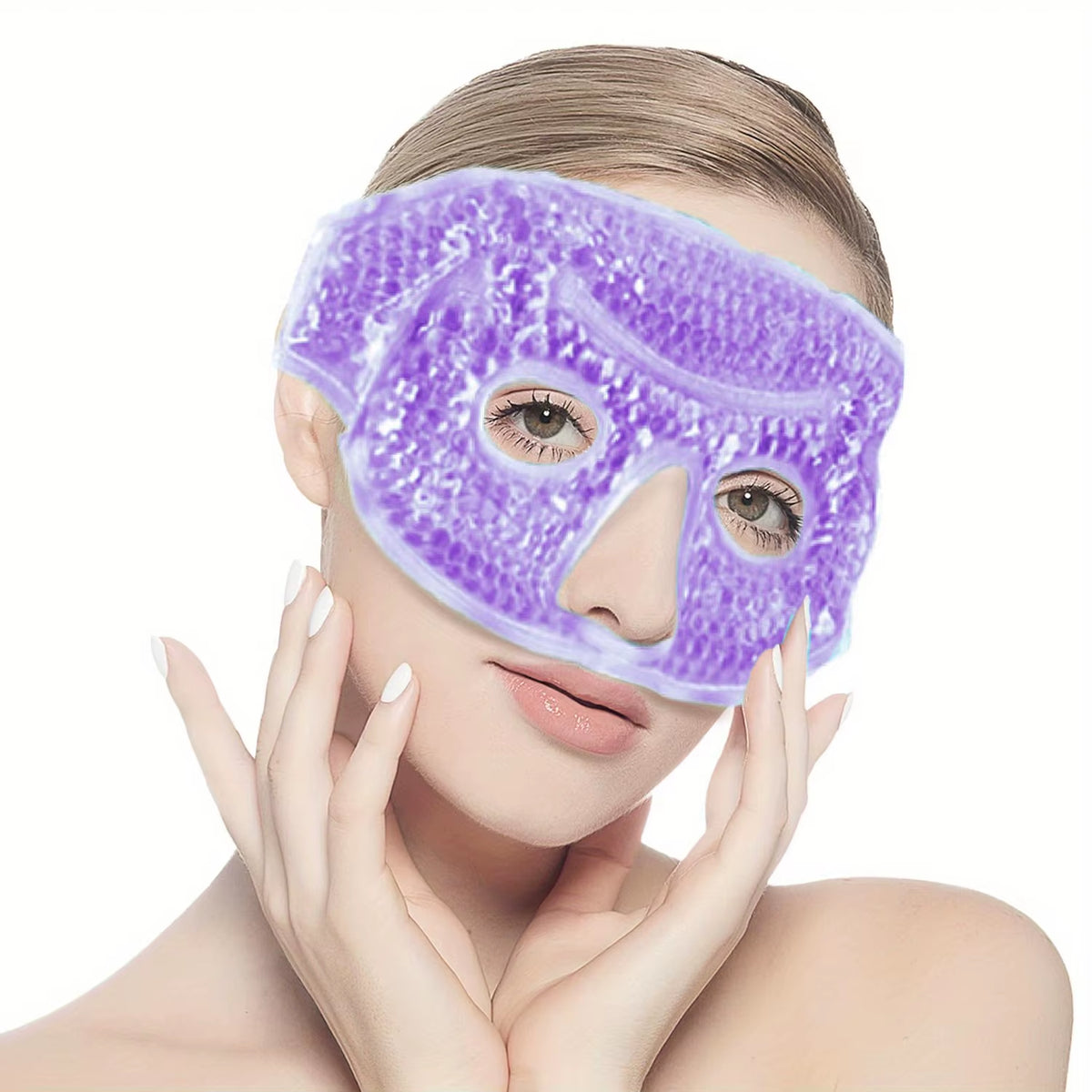 Visible Reusable Cooling Eye Mask with Gel Beads Cold Eye Compress for Puffy Eyes Stress Relief Dry Eyes SPA Skin Care Tools