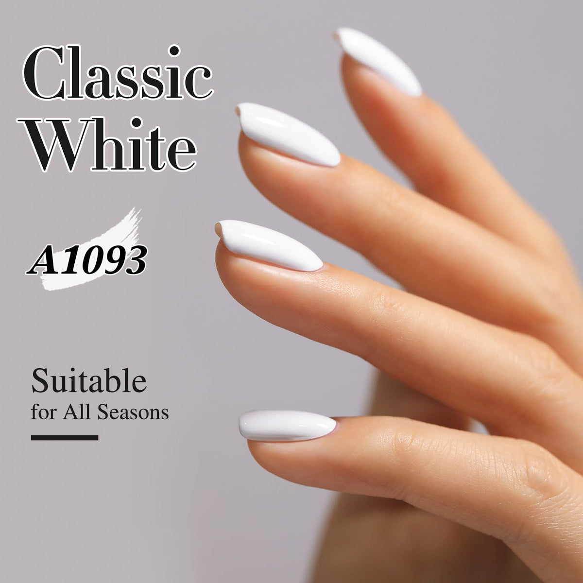 Sheer White Gel Nail Polish – Soak-Off UV/LED Gel Color, 15 ml