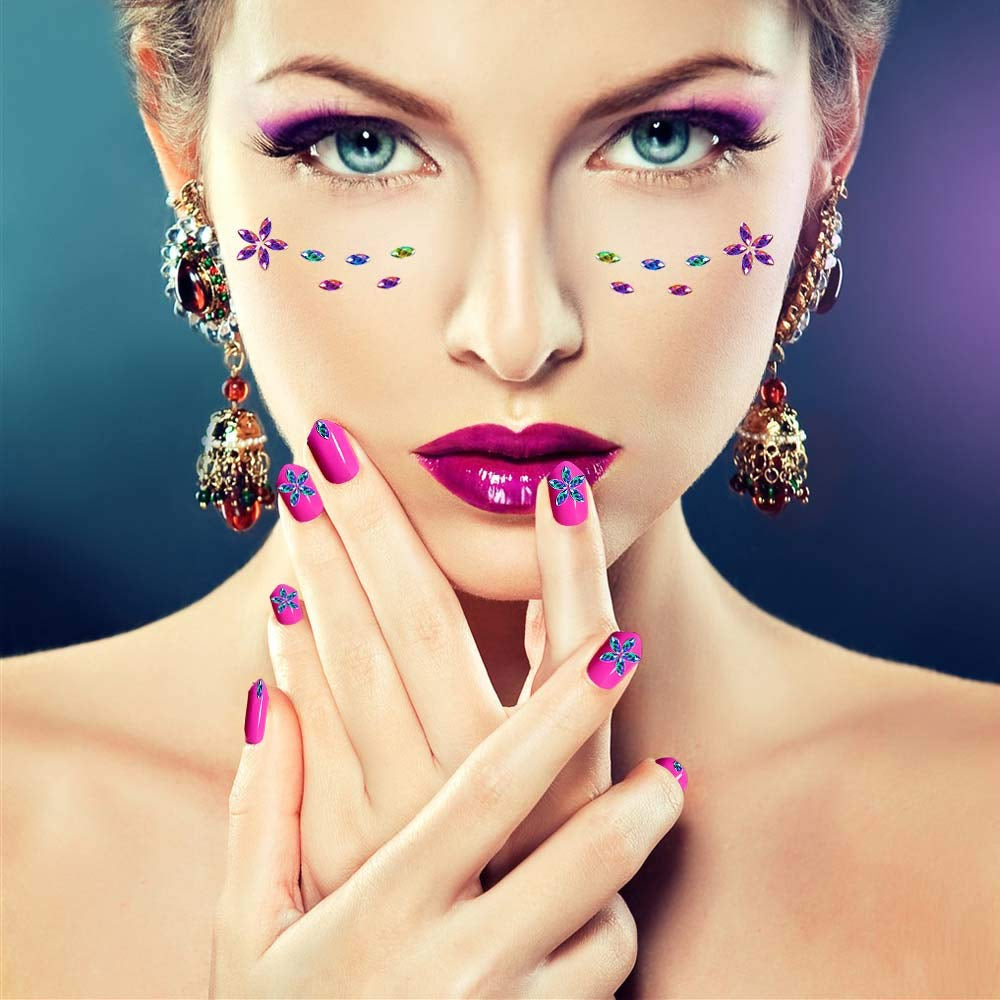 Nail Art Rhinestones Kit – 6400 Pcs, with Tweezers and Wax Pen