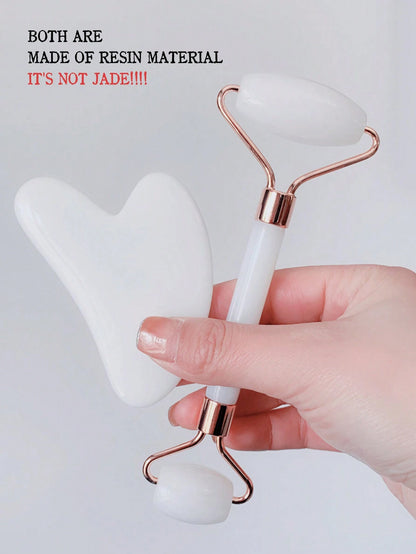 White Resin Gua Sha Tool