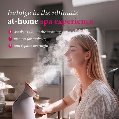 Nano Ionic Facial Steamer – Warm Mist Home Spa Face Steamer