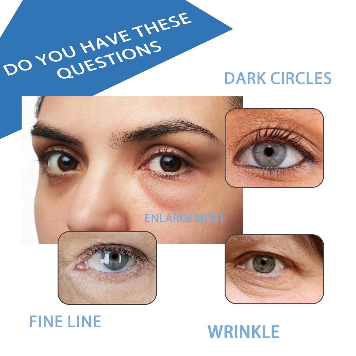 Moisturizing Eye Serum Reduce Eye Bags Remove Dark Circles anti Puffiness Lightening Improve Fine Lines Lift Firming Eye Essence