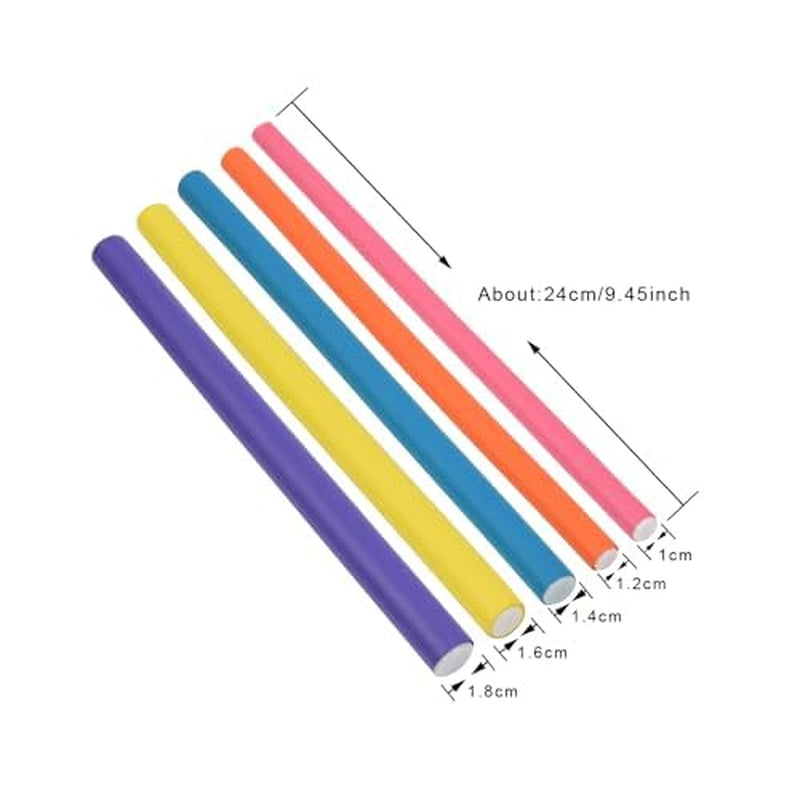 Flexible Foam Hair Curling Rods – 30 Pcs Heatless Bendable Rollers