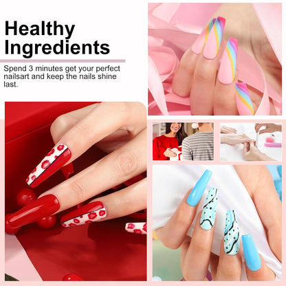 25-Color Gel Nail Polish Starter Kit with UV Nail Lamp – Soak-Off Gel Manicure Set