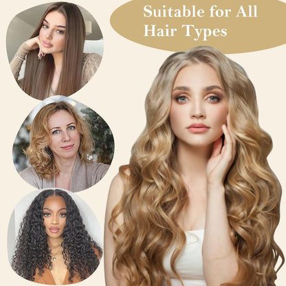 Satin Heatless Hair Curler Set – 8 Pcs Overnight Curling Headband