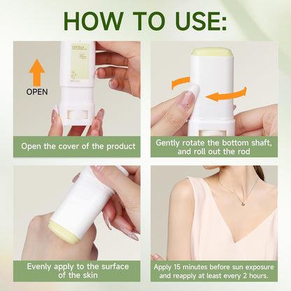 Matte Centella Sun Care Stick for Face and Body – 20ml Portable Stick