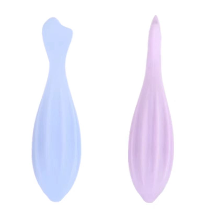 Silicone Facial Massage Tool – Handheld Face Lifting Roller Stick, Lilac