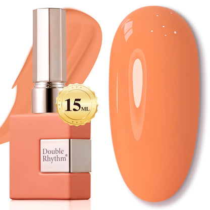Milky Orange Sheer Gel Nail Polish – Soak-Off UV/LED Gel Color, 15 ml