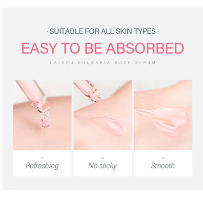 Bulgaria Rose Face Serum Deep Moisturizing Hydrating Essences Skin Tone Shrink Pores Skin Care